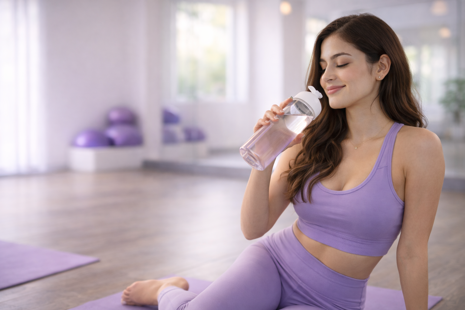 Mujer en Koru Studio disfrutando un momento de bienestar